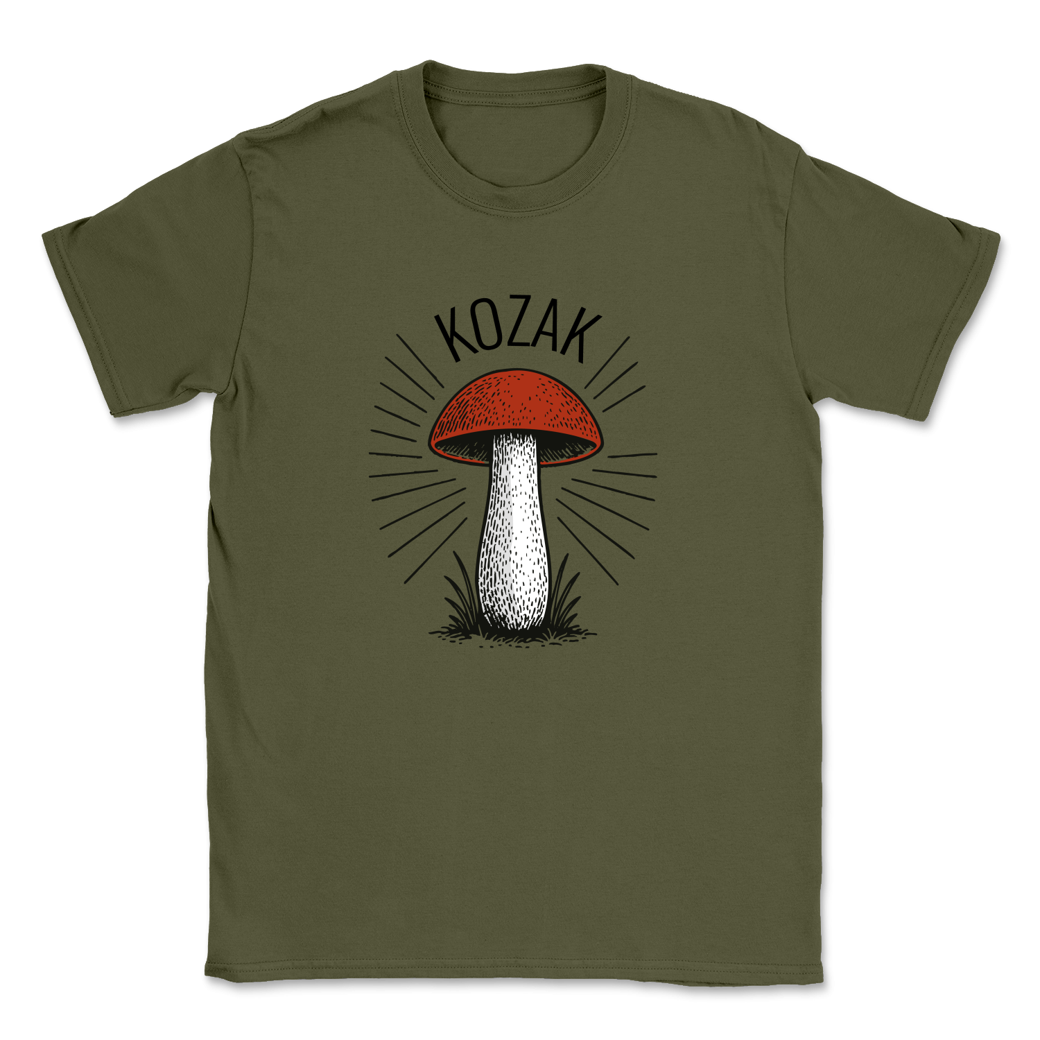 T-shirt "Kozak" - military green (unisex)
